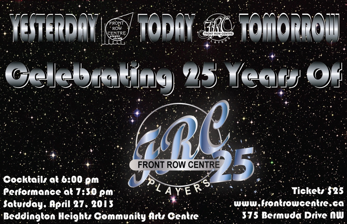 Poster for YESTERDAY • TODAY • TOMORROW Celebrating 25 Years of FRC